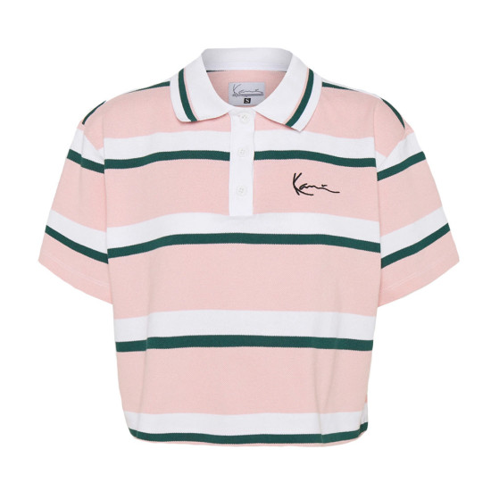 Karl Kani Γυναικεία κοντομάνικη μπλούζα polo Small Signature Stripe Polo Short Tee